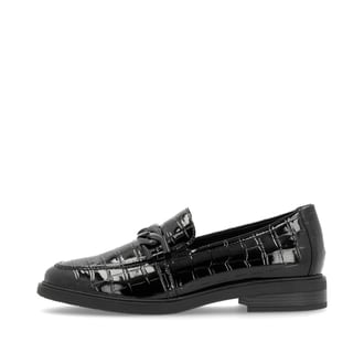 remonte Damen Loafers glanzschwarz