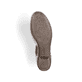 Silberne Rieker Pumps 41781-40 mit Schnalle sowie einer extra weichen Decksohle. Schuh Laufsohle.
