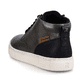 Graue Rieker Herren Sneaker High U0762-52 mit TR-Sohle mit weichem EVA-Inlet. Schuh von hinten.