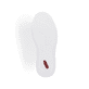 Weiße Rieker Damen Sneaker Low M7811-80 mit leichter und griffiger Plateausohle. Schuh Laufsohle.