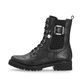 
Nachtschwarze remonte Damen Biker Boots D8668-00 mit einer besonders leichten Sohle. Schuh Außenseite