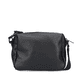 Rieker Damen Handtasche H1455-02 in Schwarz-Multi aus Kunstleder mit Reißverschluss. Handtasche Rückseite.