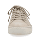 Hellbeige Rieker Damen Sneaker Low L9800-80 mit einer Schnürung. Schuh von vorne.