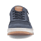 
Marineblaue Rieker Herren Sneaker Low 37029-14 mit einer robusten Profilsohle. Schuh von vorne.