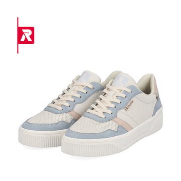Rieker EVOLUTION Damen Sneaker vanilla-white light-blue