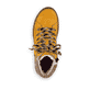 
Sonnenblumengelbe Rieker Damen Schnürstiefel Z6633-68 mit Schnürung und Reißverschluss. Schuh von oben