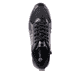 
Stahlschwarze remonte Damen Sneaker R2577-01 mit Schnürung und Reißverschluss. Schuh von oben