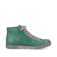 Smaragdgrüne Rieker Damen Schnürschuhe Z1221-53 mit einer robusten Profilsohle. Schuh Innenseite