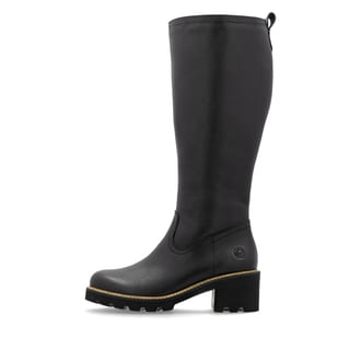 remonte Damen Hochschaftstiefel asphaltschwarz