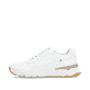 Weiße Rieker Herren Sneaker Low U0901-80 mit super leichter und flexibler Sohle. Schuh Außenseite.
