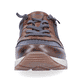 
Ozeanblaue Rieker Herren Sneaker Low 15163-14 mit einer robusten Profilsohle. Schuh von vorne.
