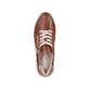 
Nougatbraune remonte Damen Sneaker R3707-24 mit einer leichten Profilsohle. Schuh von oben