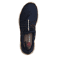 
Marineblaue Rieker Damen Slipper N42K1-14 mit einer schockabsorbierenden Sohle. Schuh von oben