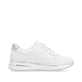 Weiße remonte Damen Sneaker D1G00-80 mit Reißverschluss sowie Ausstanzungen. Schuh Innenseite.