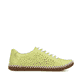 Grüne Rieker Damen Schnürschuhe M2824-52 mit weißen Ziernähten. Schuh Innenseite.