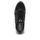 Schwarze Rieker Damen Sneaker Low W1304-00 mit einer abriebfesten Sohle. Schuh von oben.