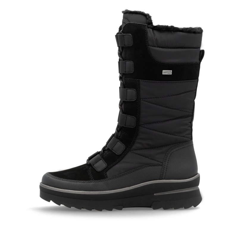 remonte Damen Hochschaftstiefel asphaltschwarz