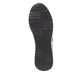 Schwarze remonte Damen Sneaker D1G02-02 mit einem Reißverschluss. Schuh Laufsohle.