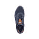 
Marineblaue Rieker Herren Sneaker Low 37029-14 mit einer robusten Profilsohle. Schuh von oben