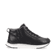 Schwarze Rieker Damen Sneaker High 42570-00 mit einer flexiblen Sohle. Schuh Innenseite.