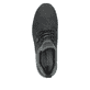 Schwarze Rieker Herren Slipper B1052-00 mit wasserabweisender RiekerTEX-Membran. Schuh von oben.