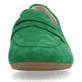 Smaragdgrüne remonte Damen Loafer D0K02-52 mit einem Elastikeinsatz. Schuh von vorne.