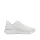 Weiße Rieker Damen Sneaker Low W0401-80 mit flexibler und ultra leichter Sohle. Schuh Innenseite.