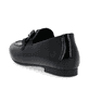 
Glanzschwarze remonte Damen Loafers D0K00-01 mit einer flexiblen Profilsohle. Schuh von hinten