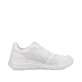 Weiße Rieker Herren Sneaker Low U0500-80 mit flexibler und ultra leichter Sohle. Schuh Innenseite.