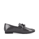 Stahlgraue remonte Damen Loafers D0K00-45 mit Elastikeinsatz sowie einer Profilsohle. Schuh Innenseite