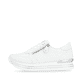 Weiße remonte Damen Sneaker D1326-80 mit Reißverschluss sowie der Komfortweite G. Schuh Außenseite.