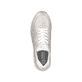Goldene Rieker Damen Sneaker Low 42500-90 mit super leichter und flexibler Sohle. Schuh von oben.
