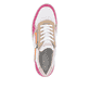 Weiße remonte Damen Sneaker D0J01-84 mit Reißverschluss. Schuh von oben.