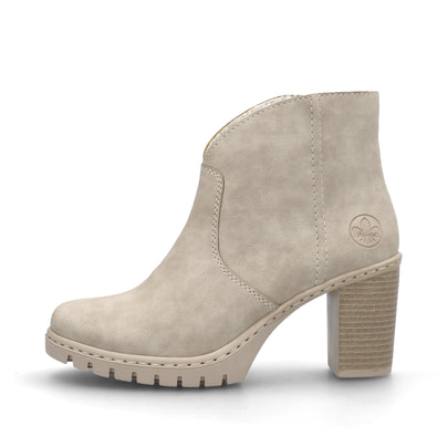 Rieker Damen Stiefeletten hellbeige