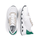 Weiße Rieker Damen Sneaker Low N5240-80 mit flexibler und ultra leichter Sohle. Schuh von oben, liegend.