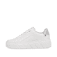 Weiße Rieker Damen Sneaker Low W0501-80 mit dämpfender und ultra leichter Sohle. Schuh Außenseite.