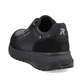 Schwarze Rieker Herren Sneaker Low U0101-00 mit einer super leichten Sohle. Schuh von hinten.
