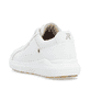 Weiße Rieker Herren Sneaker Low U1100-80 mit flexibler und super leichter Sohle. Schuh von hinten.