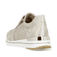 Beige remonte Damen Sneaker R6700-61 mit Reißverschluss sowie Komfortweite G. Schuh von hinten.