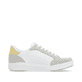 Weiße Rieker Damen Sneaker Low 41909-80 mit flexibler und super leichter Sohle. Schuh Innenseite.
