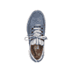 
Meeresblaue Rieker Damen Slipper M0151-10 mit einer schockabsorbierenden Sohle. Schuh von oben