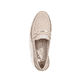 
Hellbeige Rieker Damen Loafers 51865-60 mit einer schockabsorbierenden Sohle. Schuh von oben