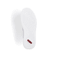 Weiße Rieker Damen Sneaker Low N5440-80 mit Schnürung sowie Ziernähten. Schuh Laufsohle.