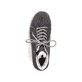 
Asphaltgraue Rieker Damen Schnürschuhe N1020-45 mit Schnürung und Reißverschluss. Schuh von oben