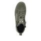 Grüne Rieker Herren Sneaker High U0069-54 mit wasserabweisender TEX-Membran. Schuh von oben.