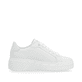 Weiße Rieker Damen Sneaker Low W0506-80 mit ultra leichter und dämpfender Sohle. Schuh Innenseite.