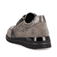 
Asphaltgraue remonte Damen Sneaker R6700-43 mit einer leichten Profilsohle. Schuh von hinten