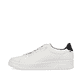 Weiße Rieker Herren Sneaker Low U0400-80 mit einer abriebfesten Sohle. Schuh Außenseite.