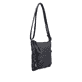 remonte Damen Handtasche Q0625-00 in Nachtschwarz aus Kunstleder mit Reißverschluss. Handtasche linksseitig.