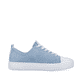 Eisblaue remonte Damen Sneaker D0917-10 mit einer besonders leichten Sohle. Schuh Innenseite